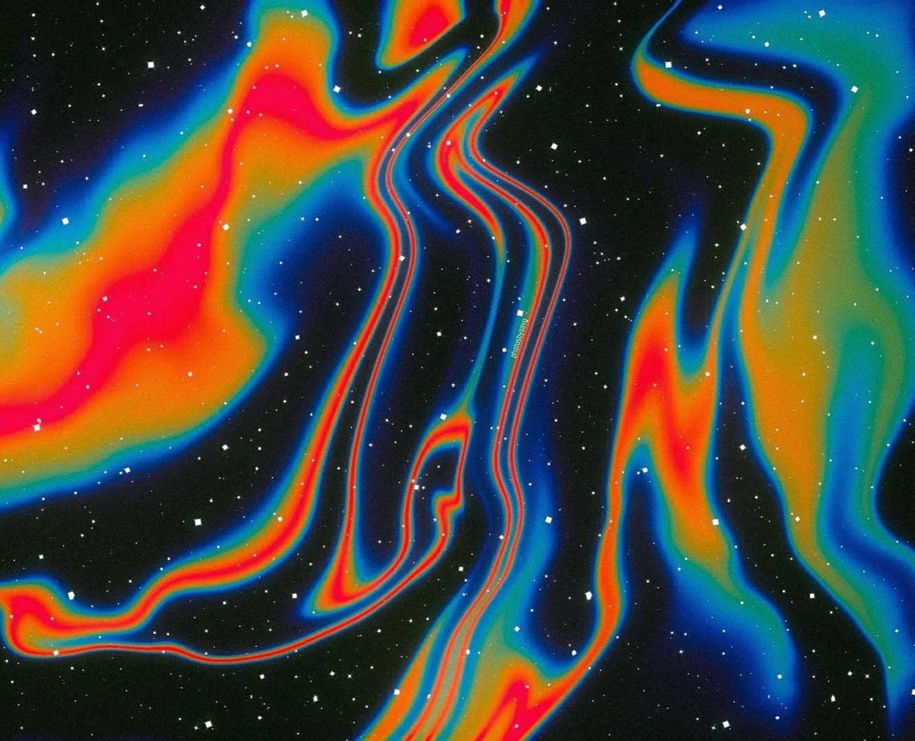 Fondo psicodélico colorido